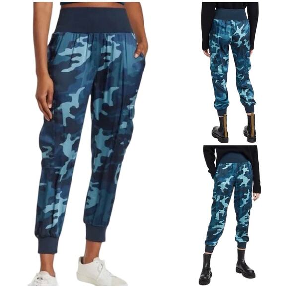 cinq a sept GILES Teal Camo Print PANT SZ L $265.00 - Picture 1 of 13